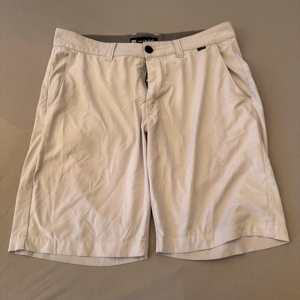 Travis Mathew Shorts Mens 32 Gray Golf Lightweight Stretch Casual Performance
